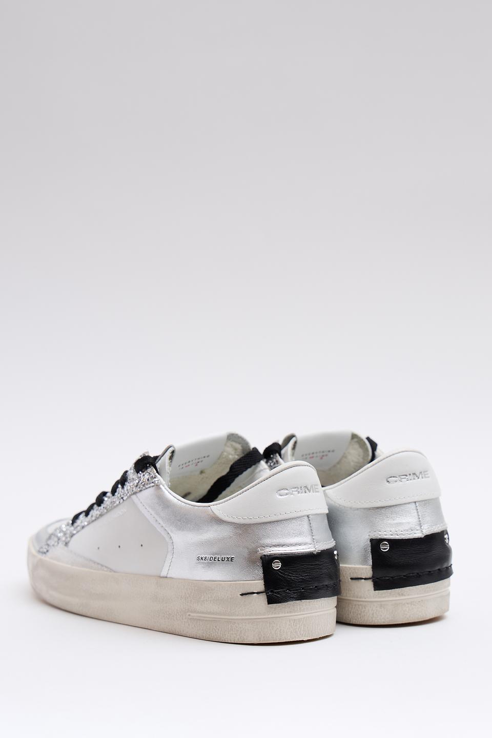 Кроссовки Crime London серебристые