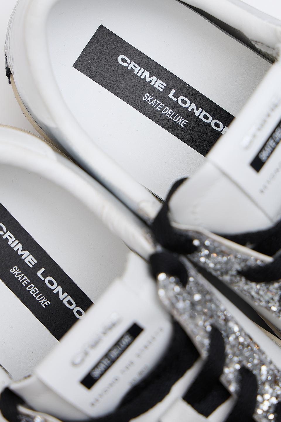 Кроссовки Crime London серебристые