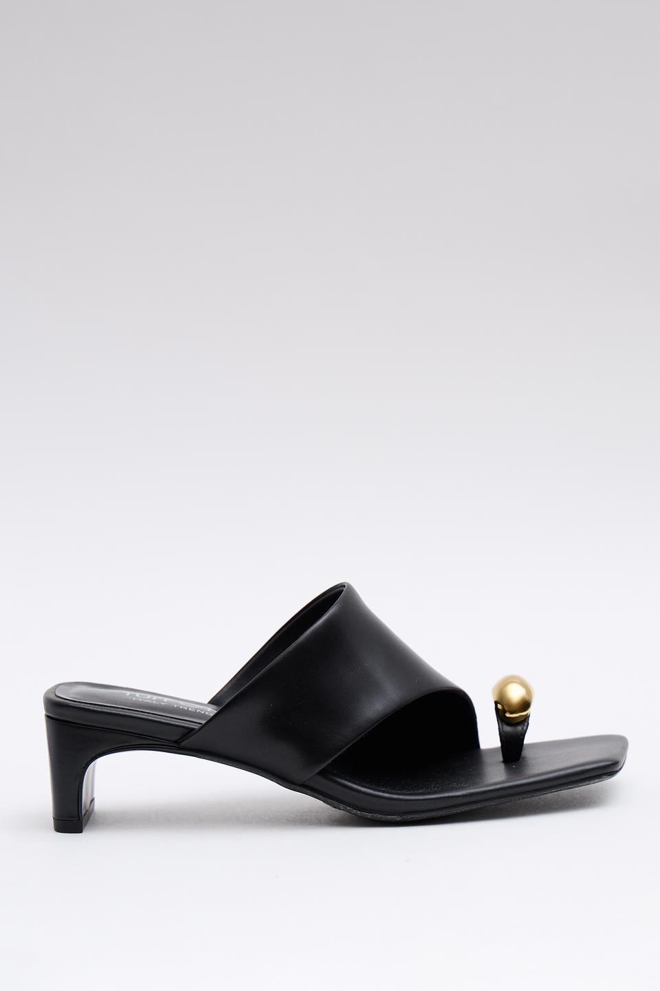 Шлепанцы Tuffoni с золотой отделкой