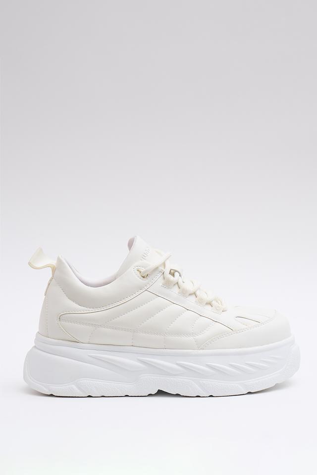 Кроссовки Hugo стеганые белые