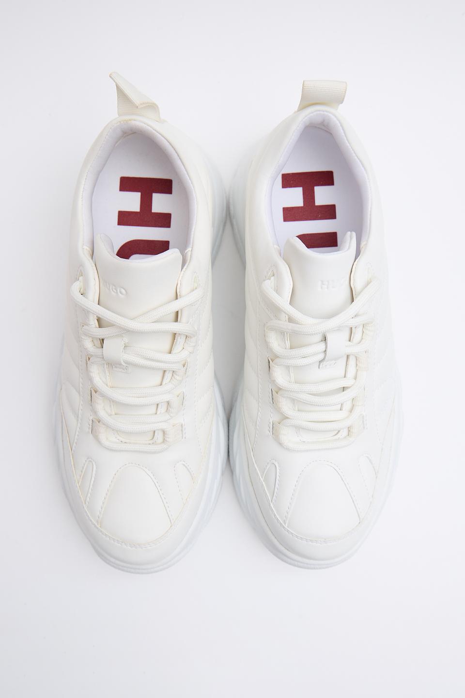 Кроссовки Hugo стеганые белые