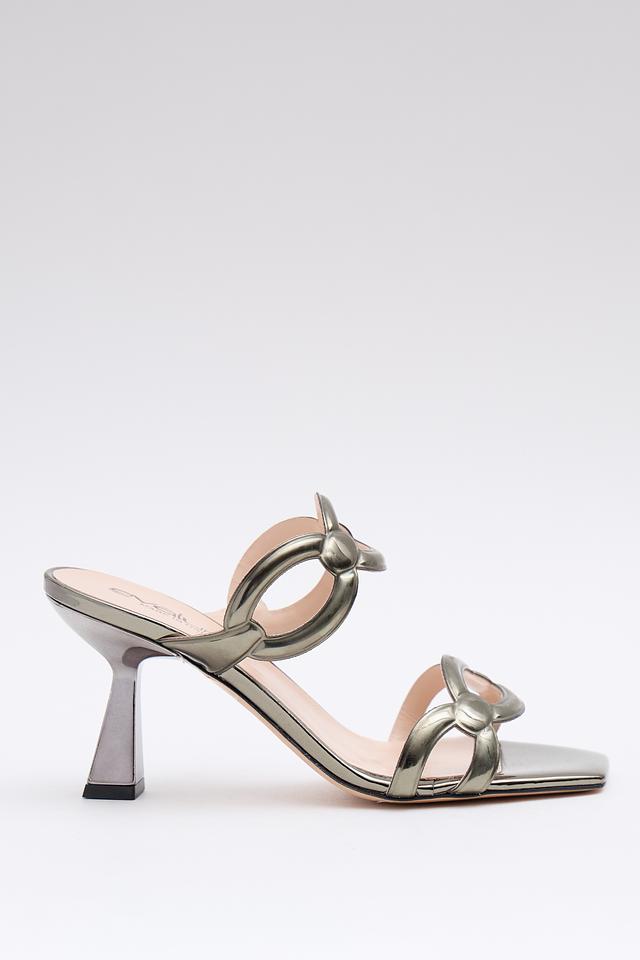 Босоножки Evaluna с узлами оливковые