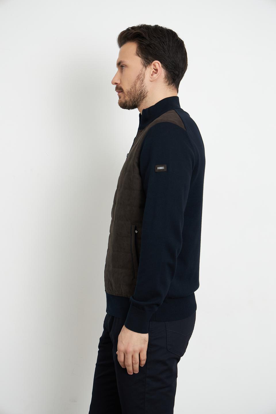 Кардиган Bugatti комбинированный тёмно-синий