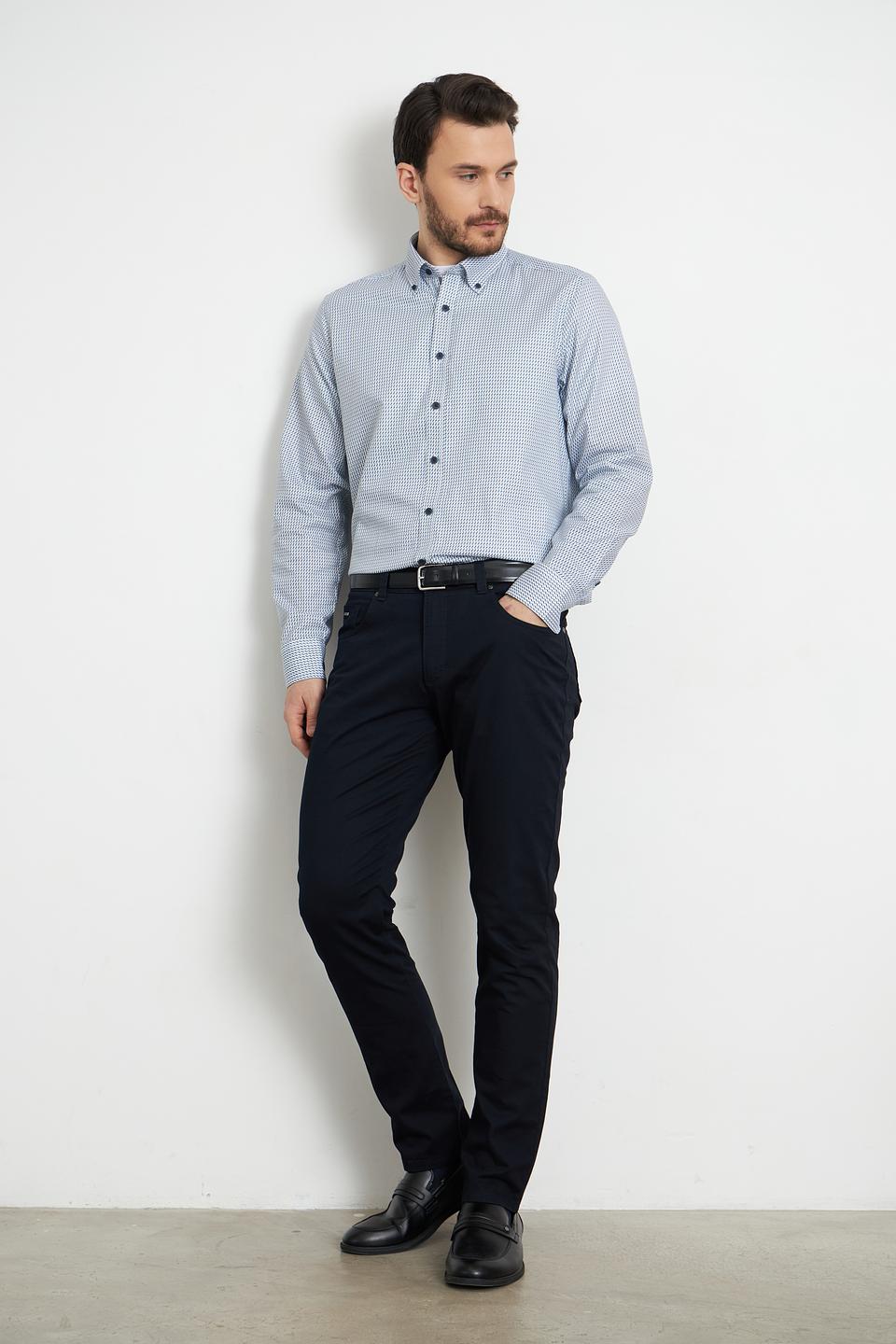 Рубашка Casa Moda в голубую клетку