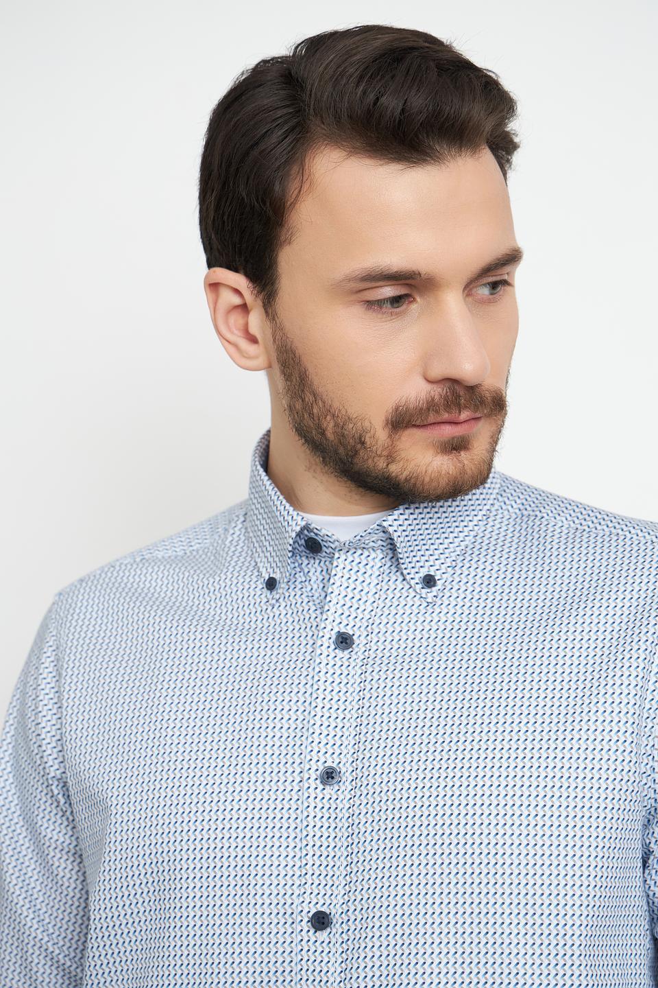 Рубашка Casa Moda в голубую клетку