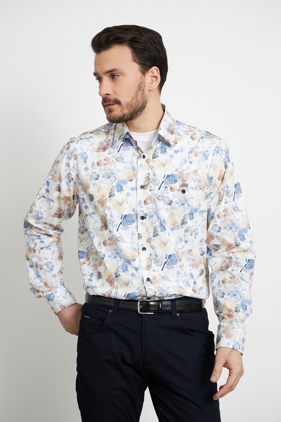 Рубашка Casa Moda с цветочным принтом