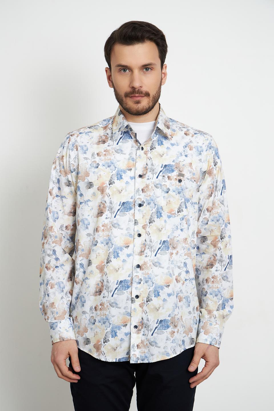 Рубашка Casa Moda с цветочным принтом
