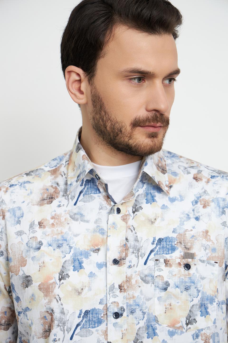 Рубашка Casa Moda с цветочным принтом