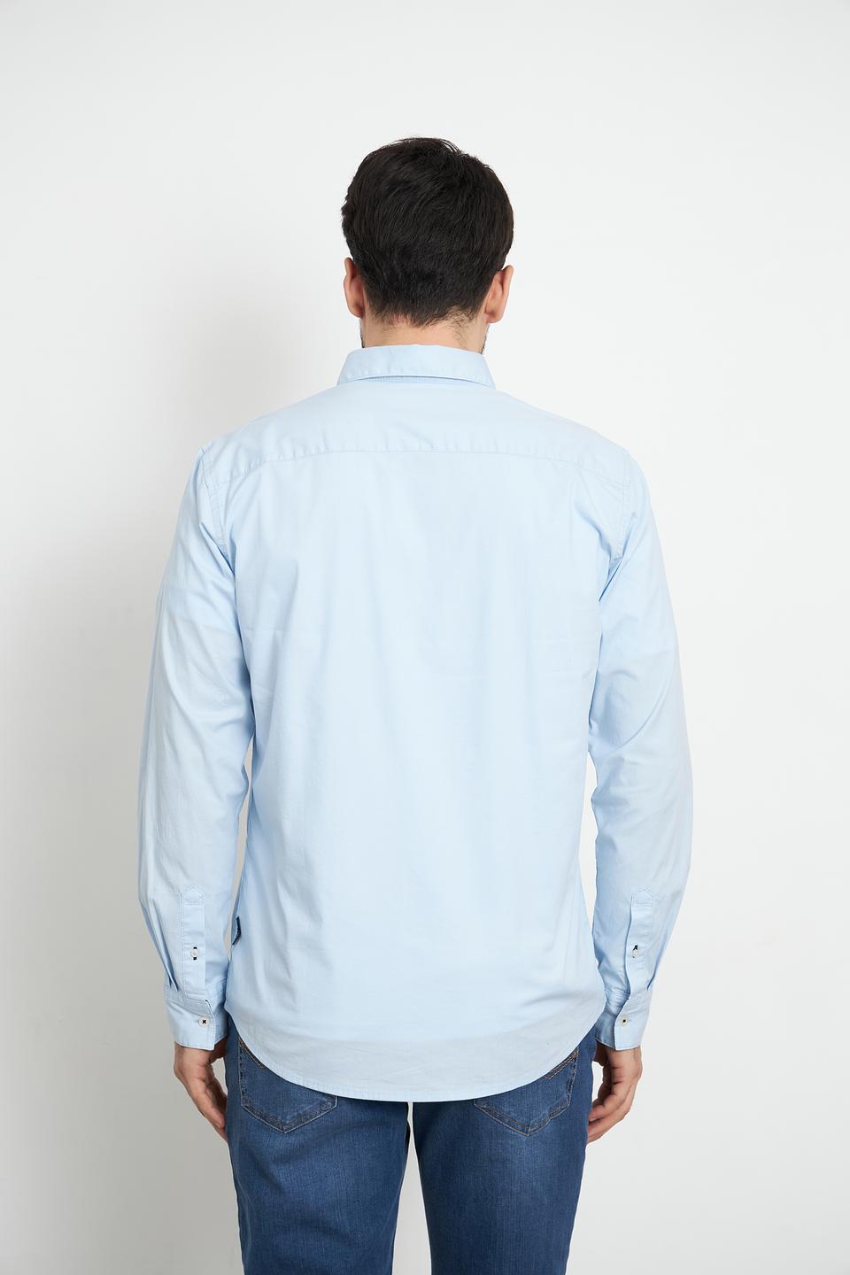 Рубашка Tom Tailor голубая