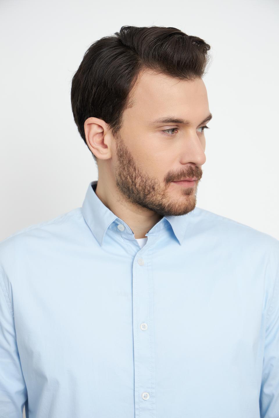 Рубашка Tom Tailor голубая