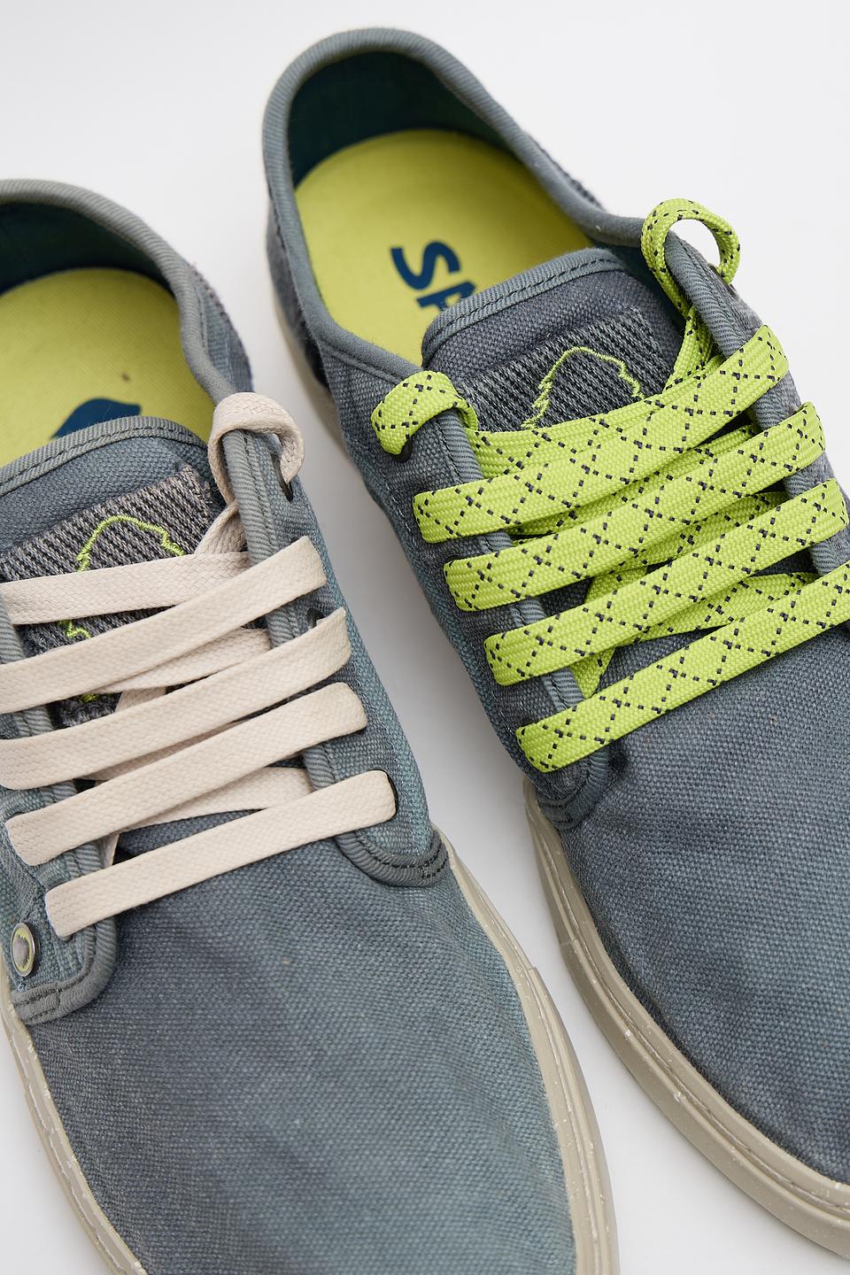 Кеды Satorisan серые с лаймом