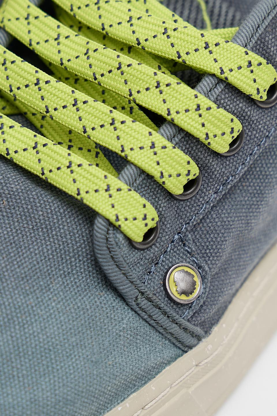 Кеды Satorisan серые с лаймом