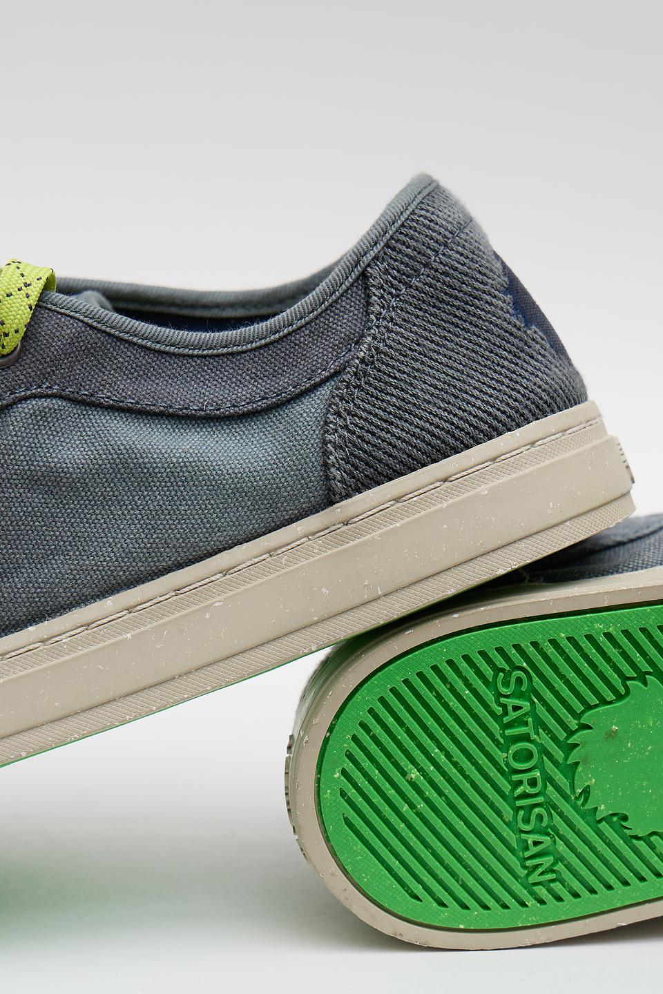 Кеды Satorisan серые с лаймом