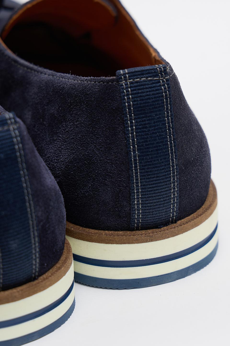 Дерби LLoyd синие с перфорацией