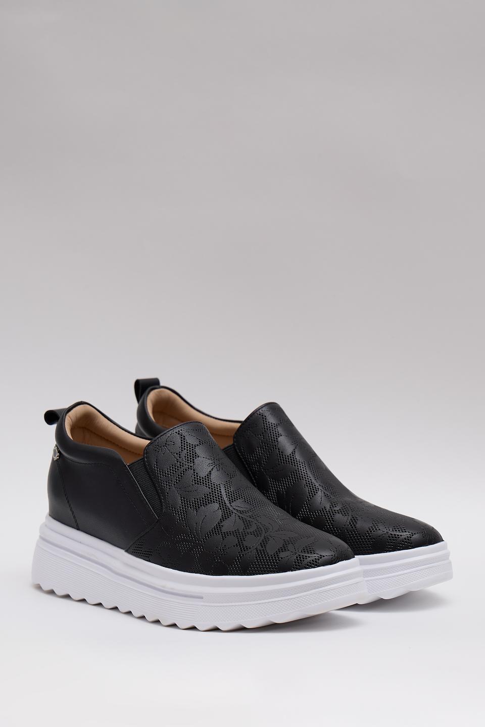 Слипоны Tuffoni с цветочным принтом