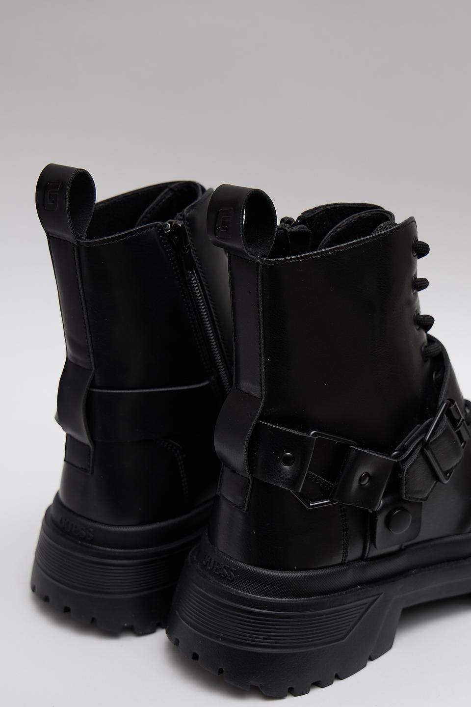 Ботинки Guess с ремнём чёрные