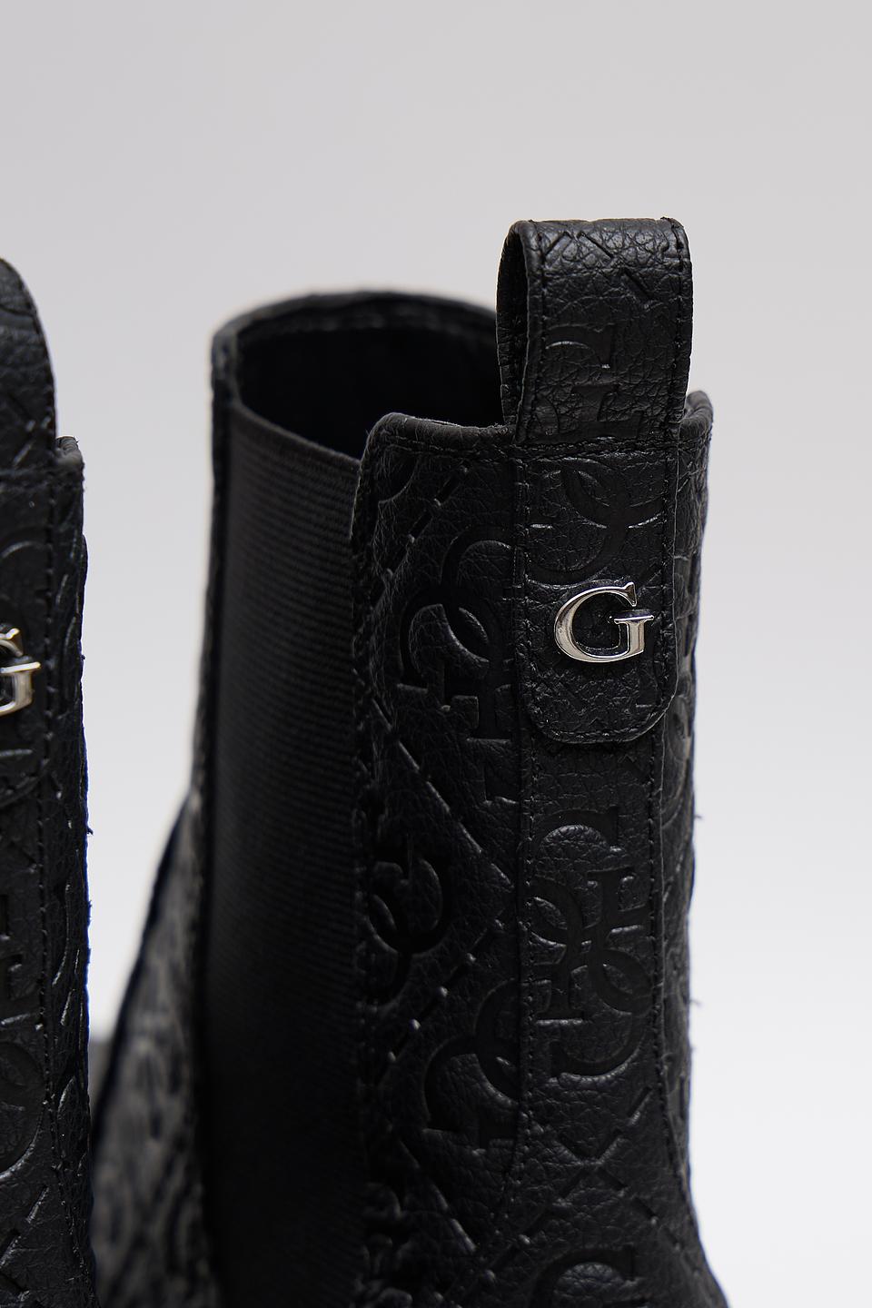 Ботинки челси Guess с тиснением чёрные