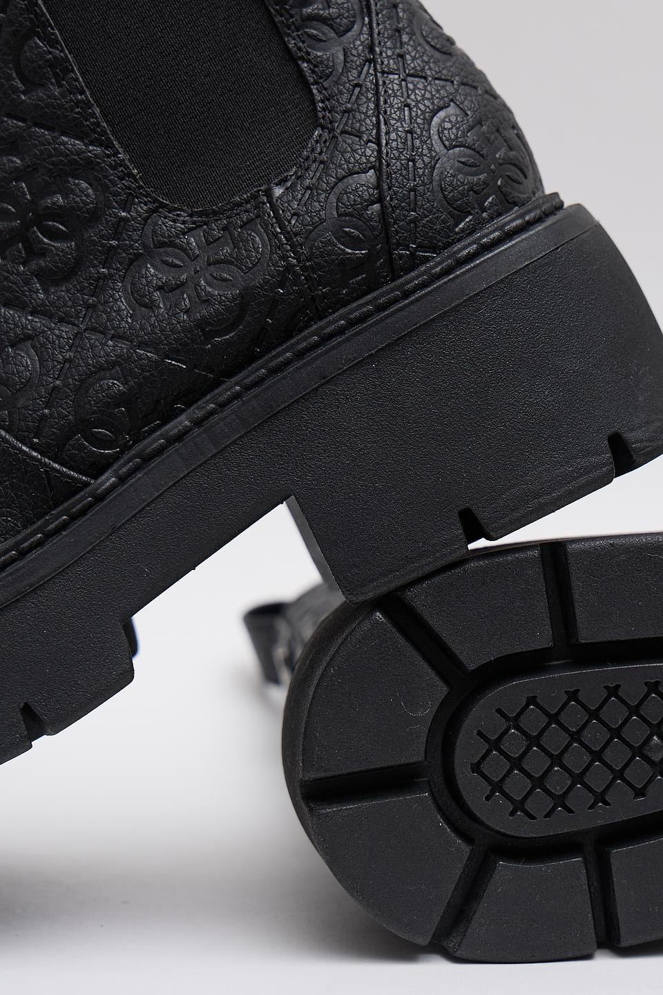 Ботинки челси Guess с тиснением чёрные