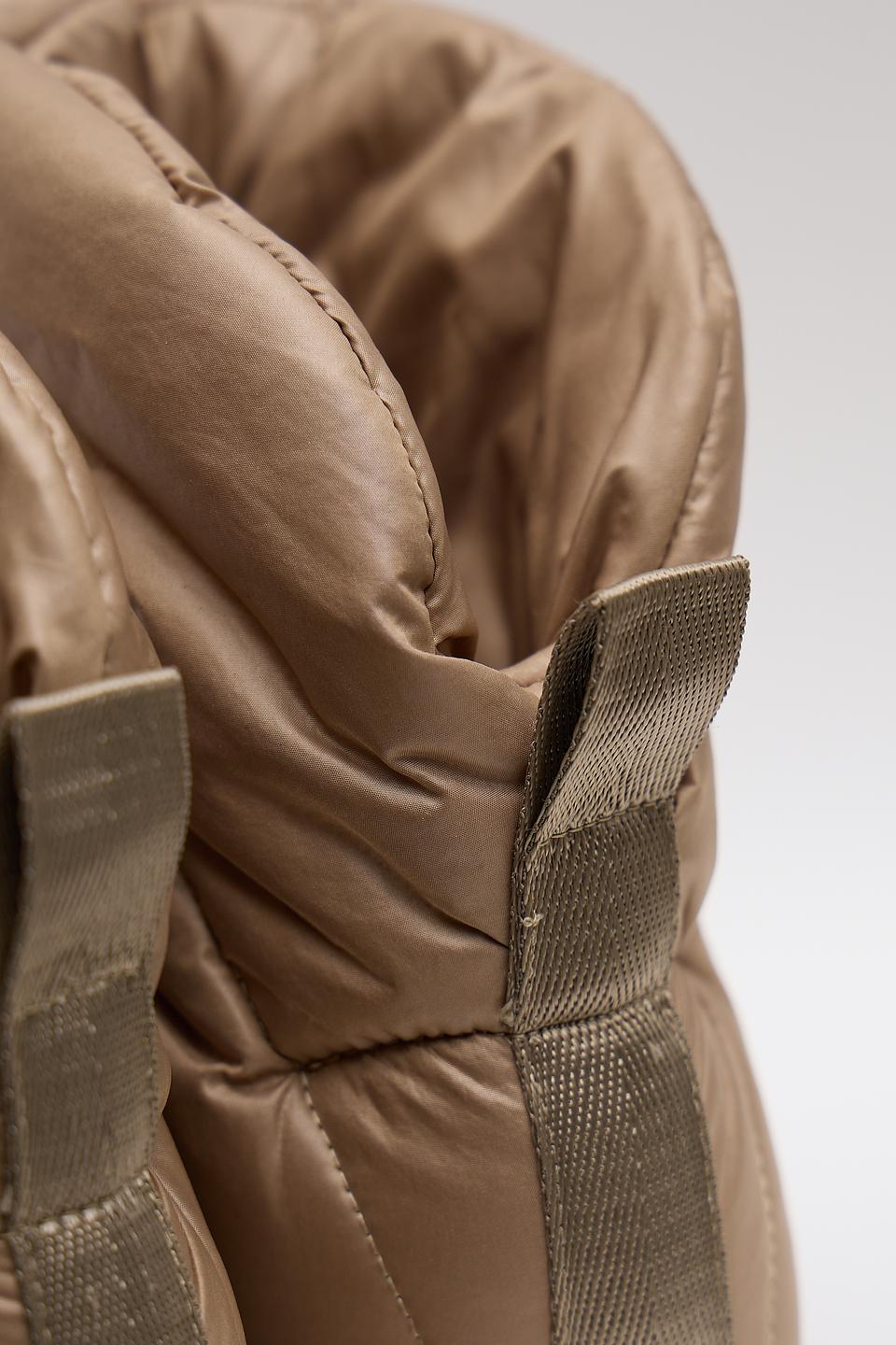 Ботинки Piumestudio стеганые бежевые