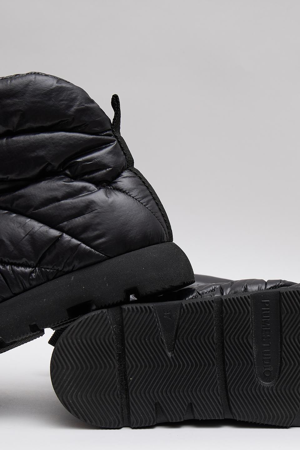 Ботинки Piumestudio чёрные стеганые