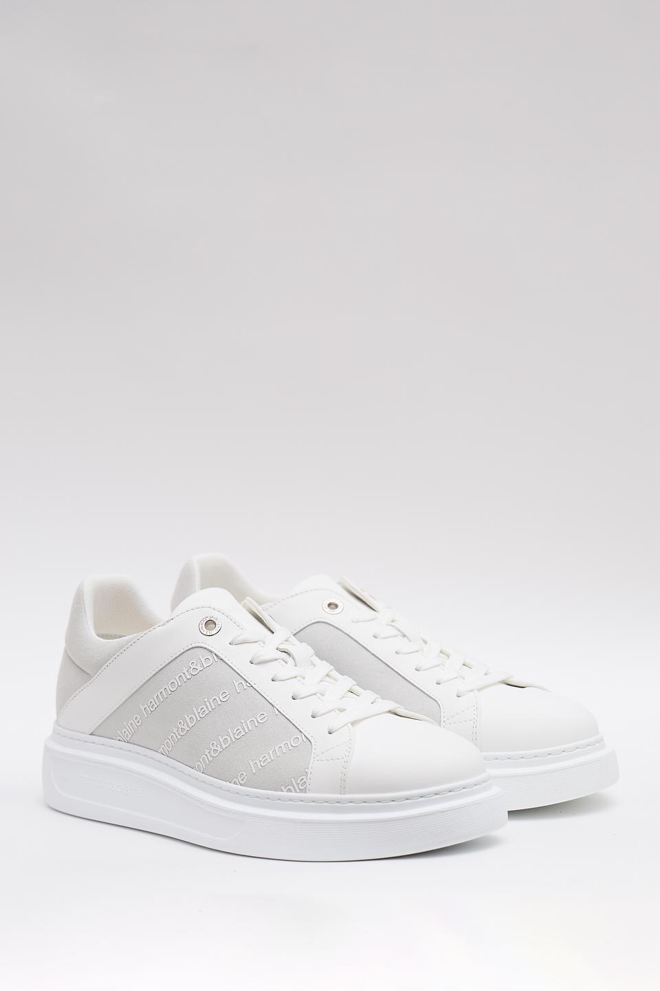 Кеды Harmont & Blaine белые с логотипом