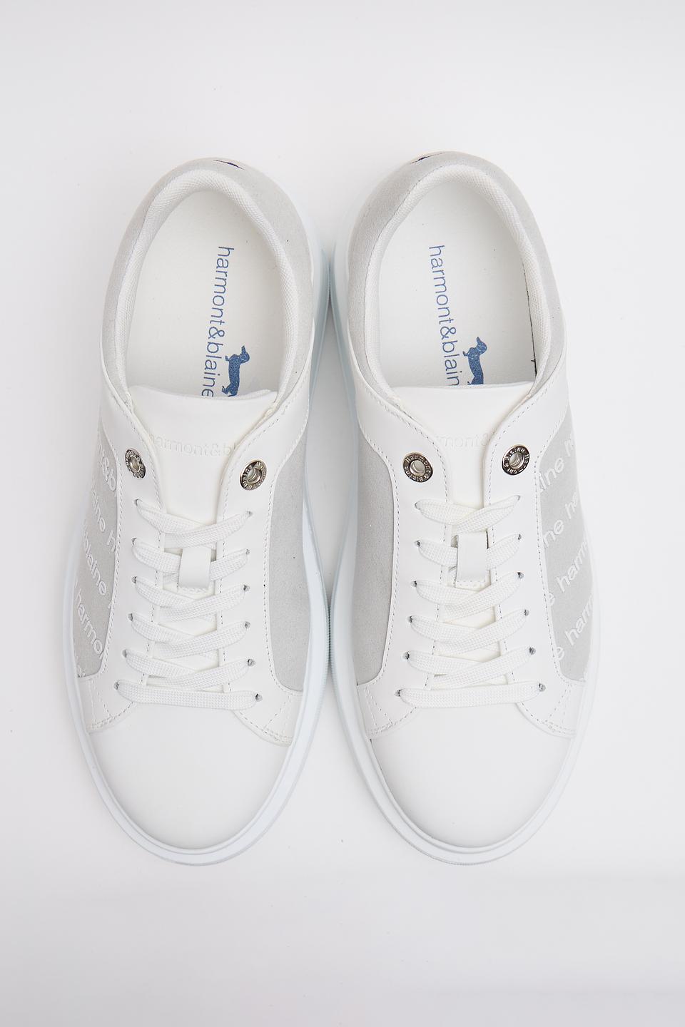 Кеды Harmont & Blaine белые с логотипом