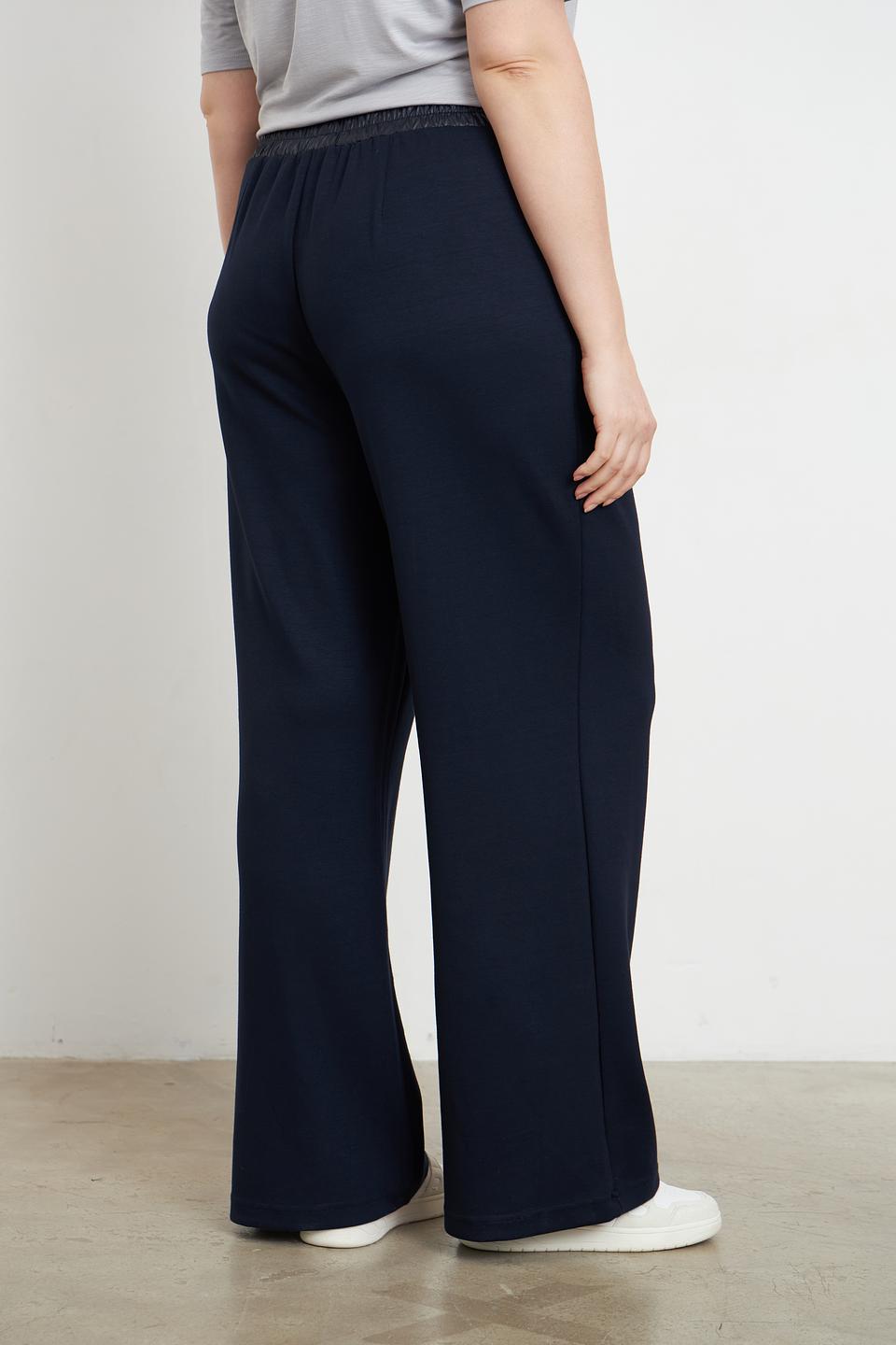 Брюки палаццо MORE and MORE темно-синие