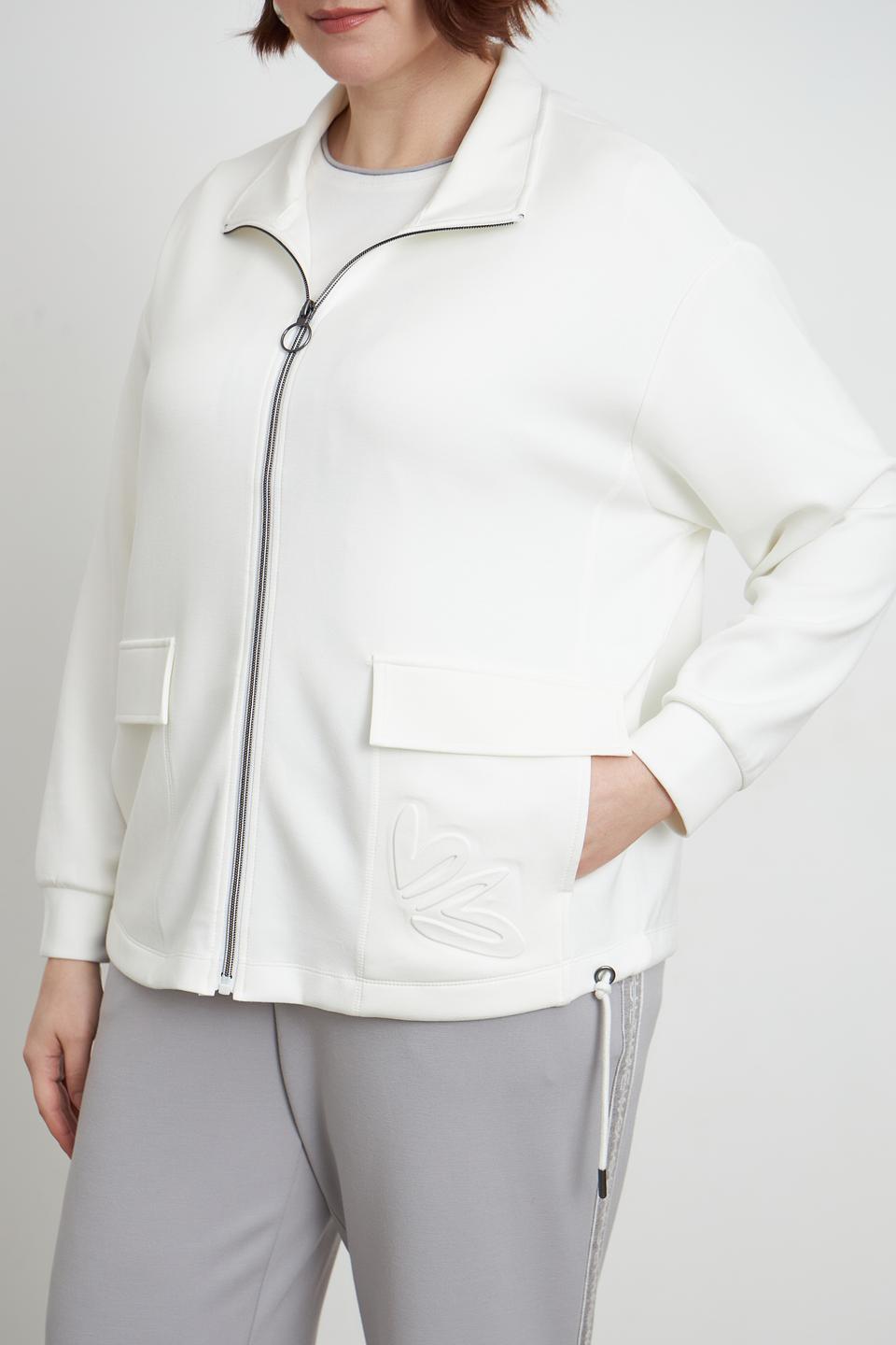 Жакет Lebek на молнии белый