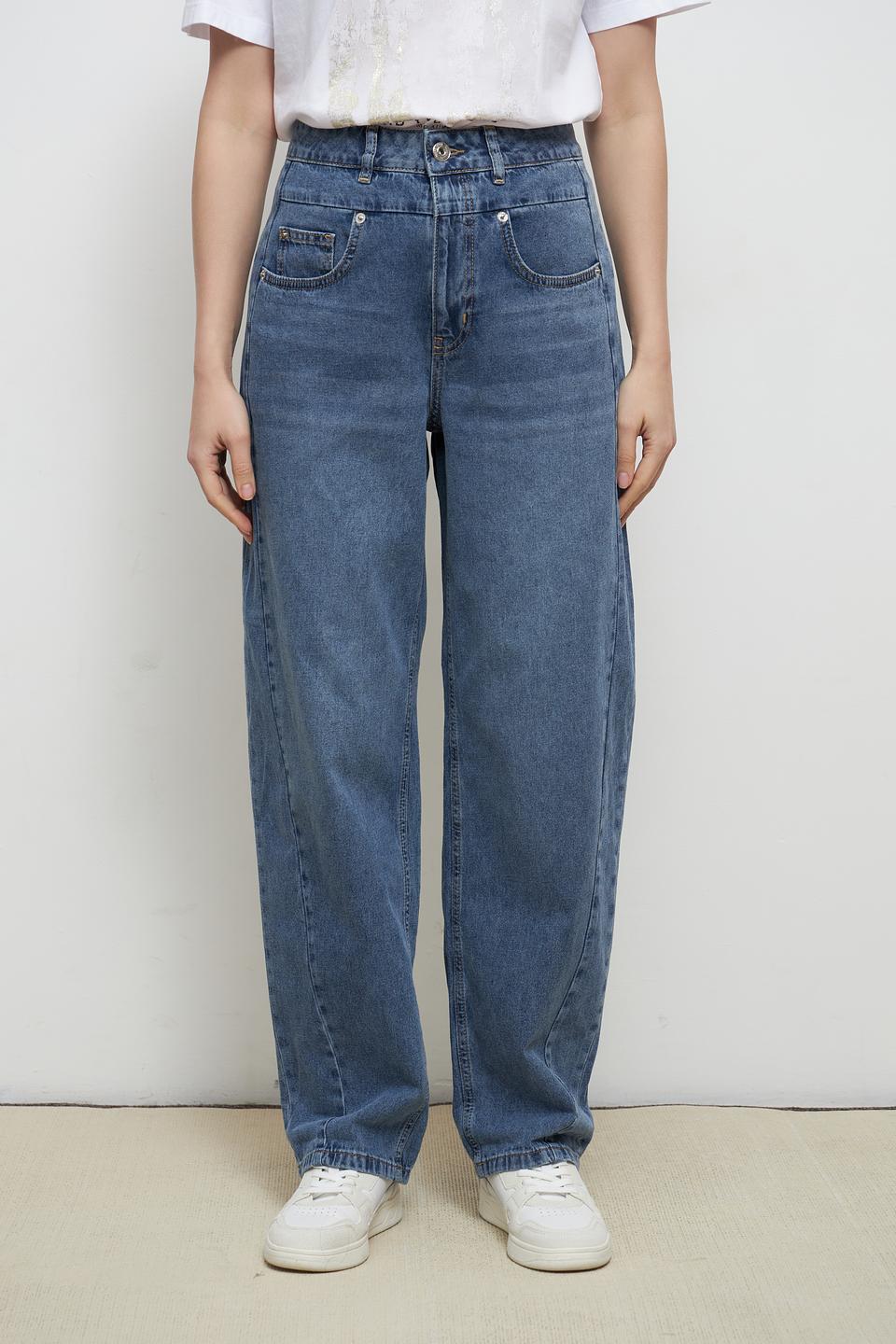 Джинсы Marc Aurel широкие голубые