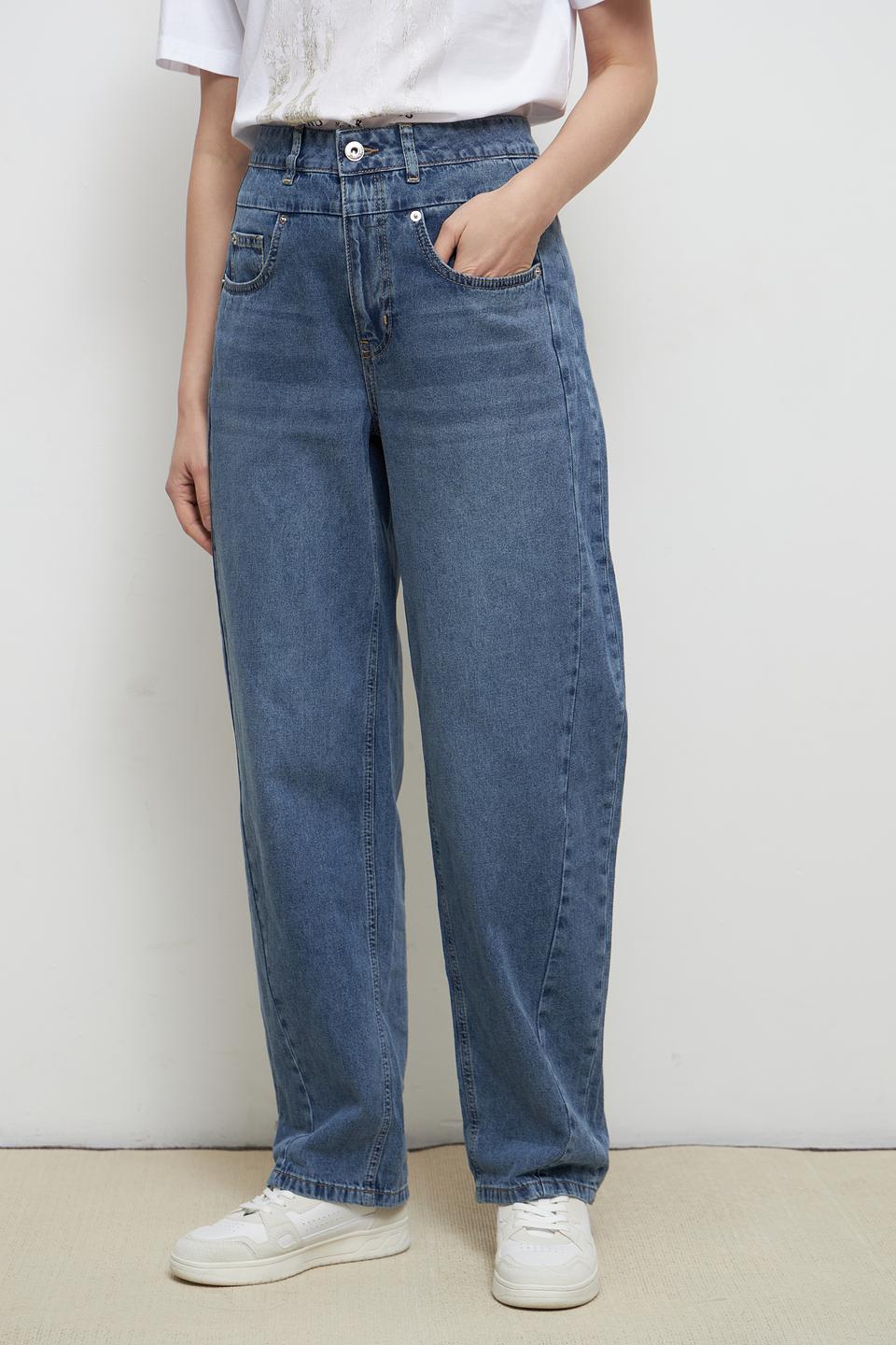 Джинсы Marc Aurel широкие голубые