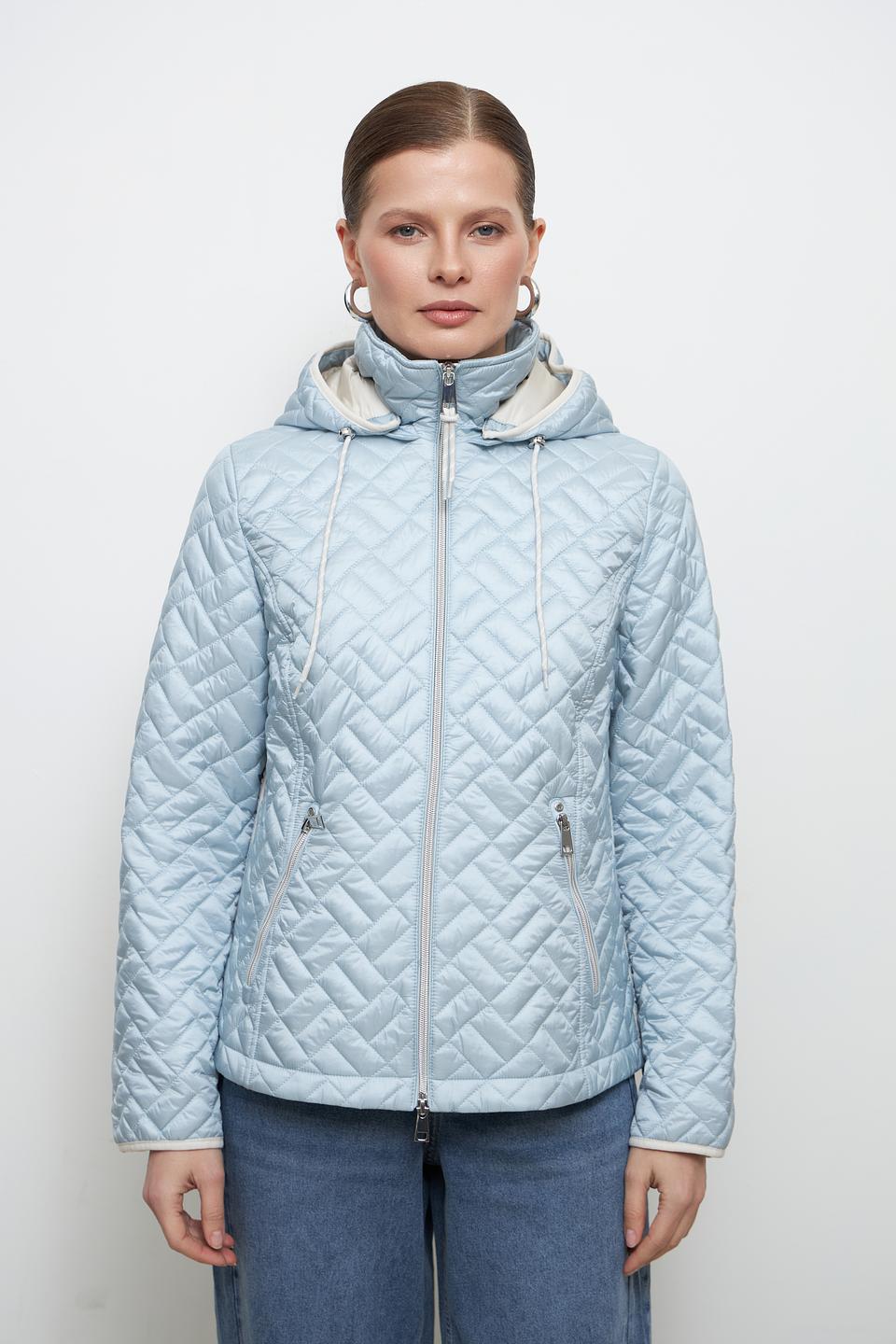 Куртка Lebek стеганая голубая