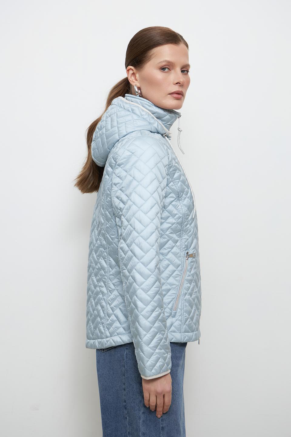 Куртка Lebek стеганая голубая