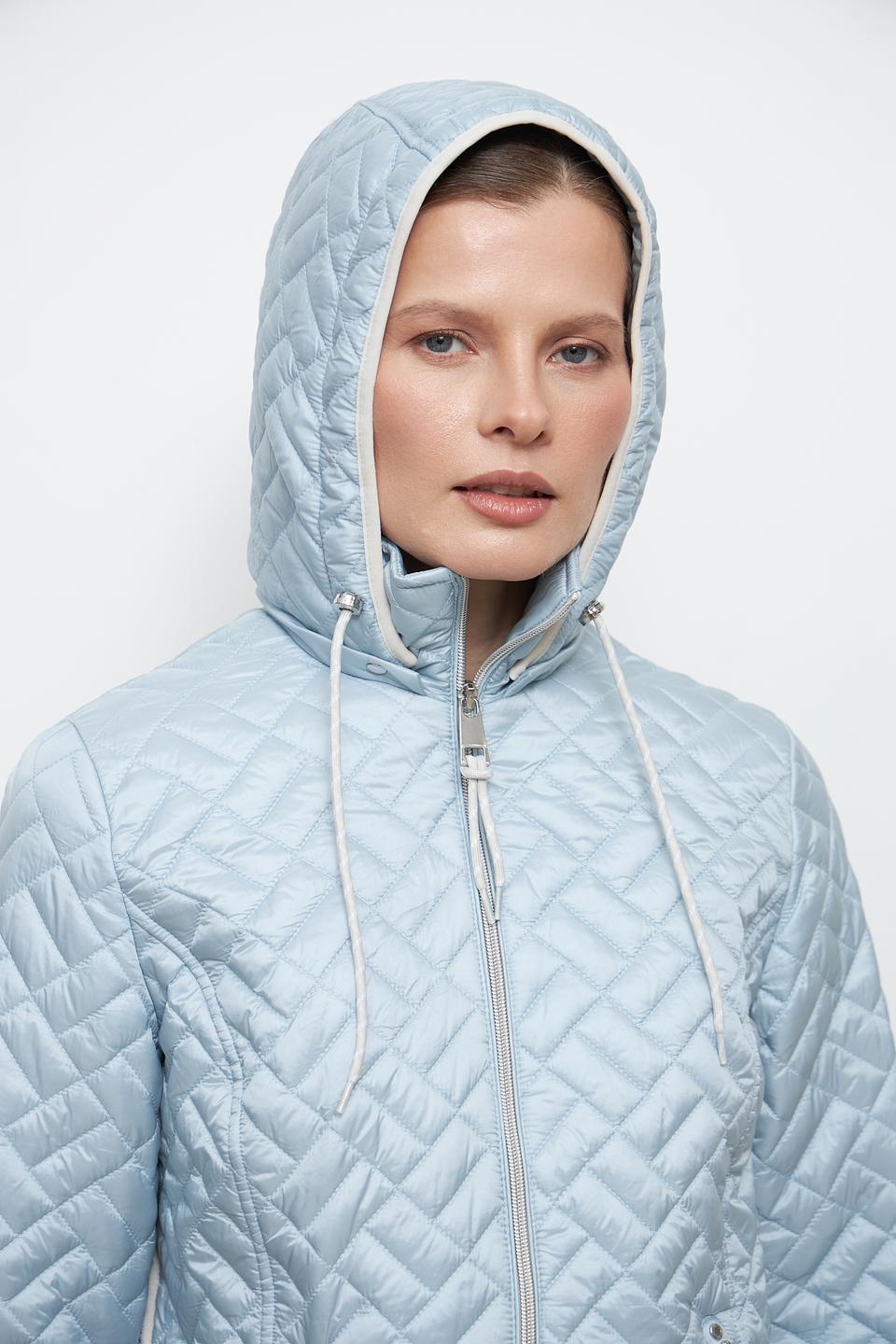 Куртка Lebek стеганая голубая