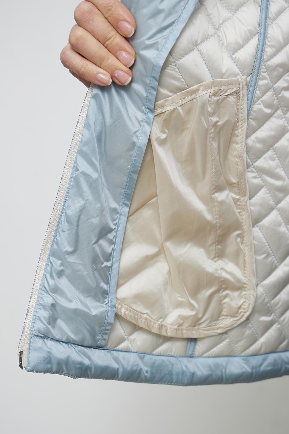 Куртка Lebek стеганая голубая