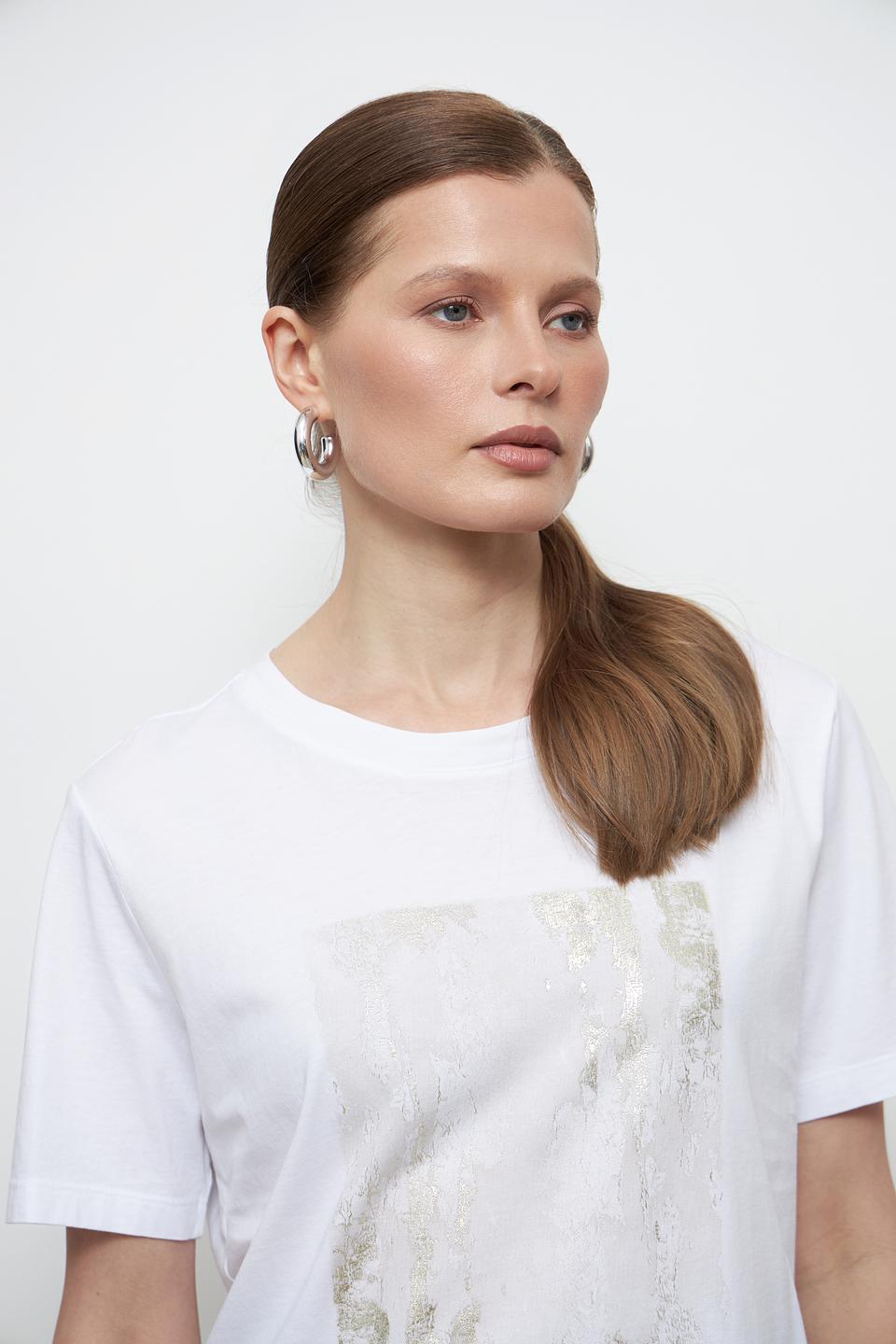 Футболка Marc Aurel с золотым принтом