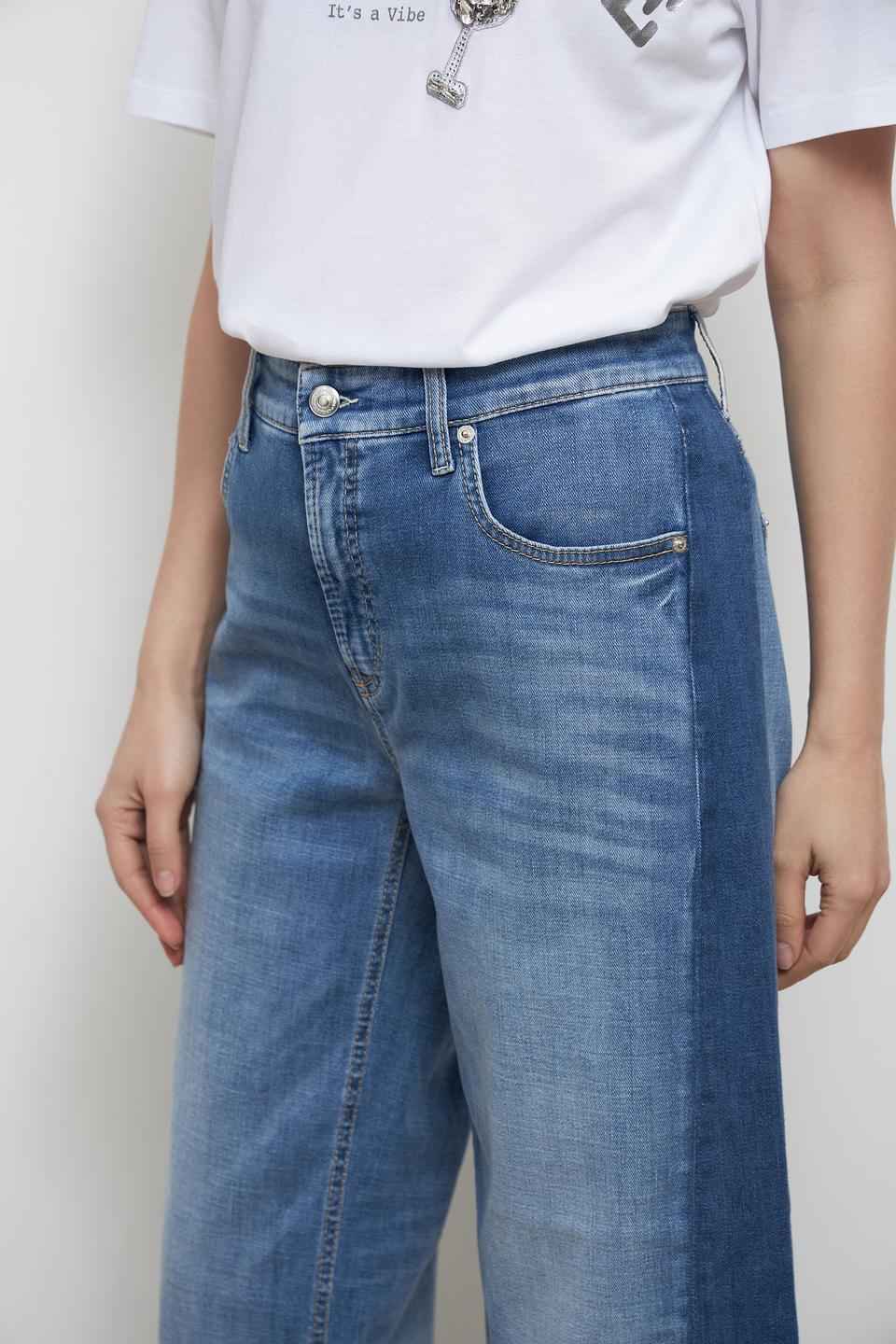 Джинсы Cambio широкого кроя голубые