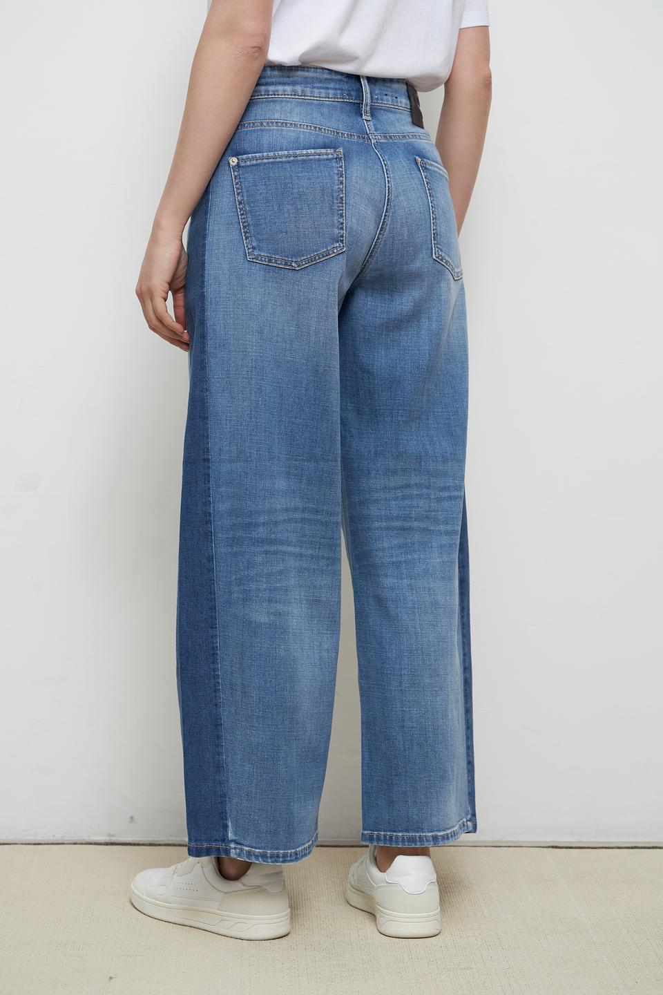 Джинсы Cambio широкого кроя голубые