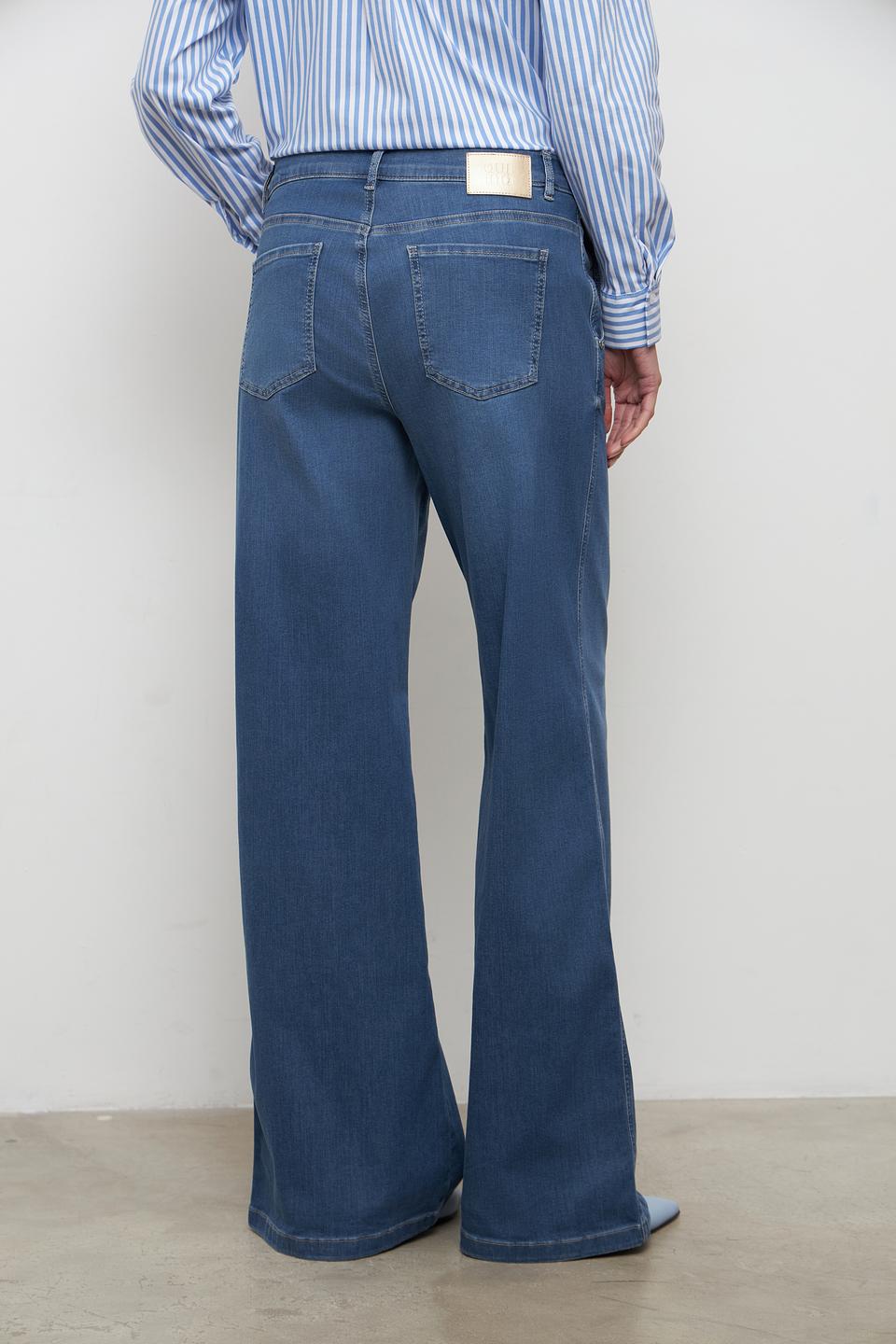 Джинсы палаццо Oui синие