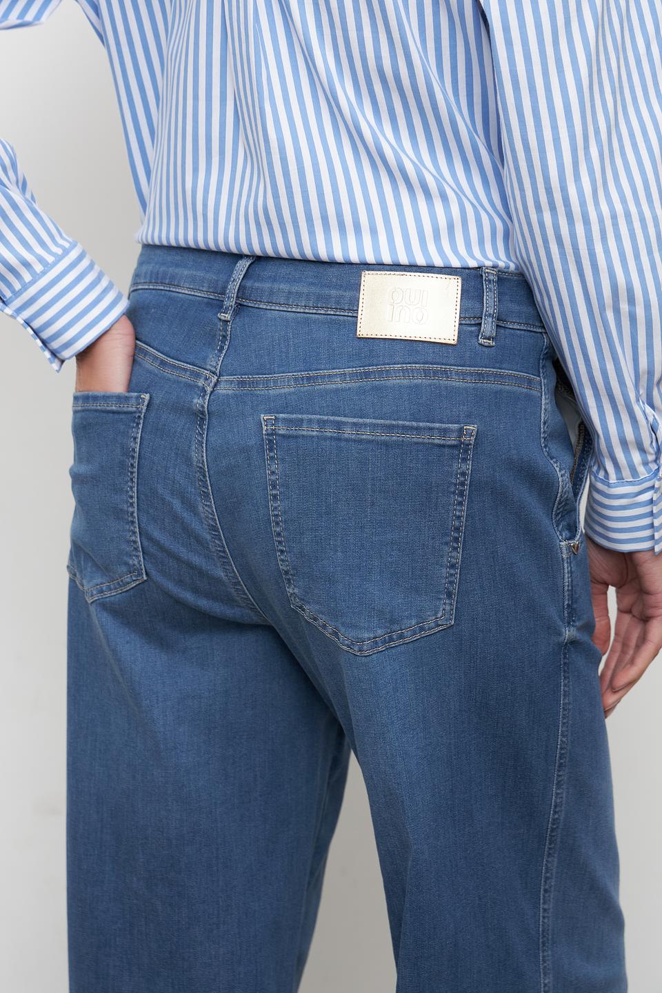 Джинсы палаццо Oui синие