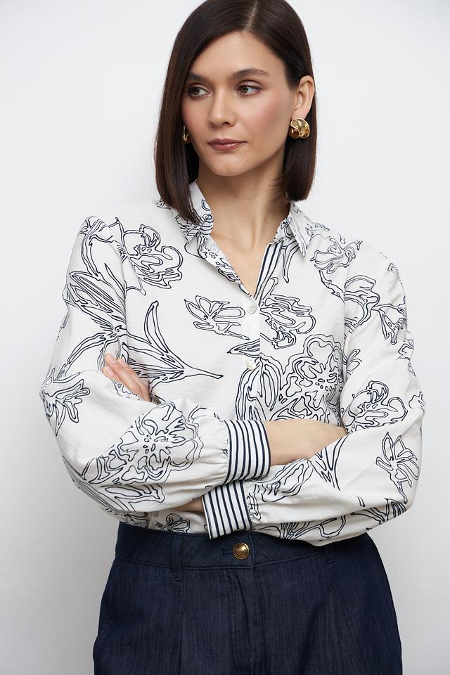 Блуза Bianca с цветочным принтом