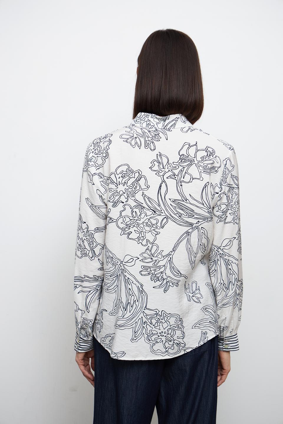 Блуза Bianca с цветочным принтом