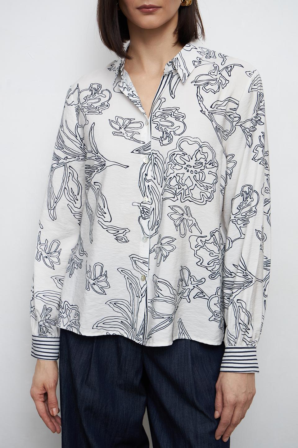 Блуза Bianca с цветочным принтом