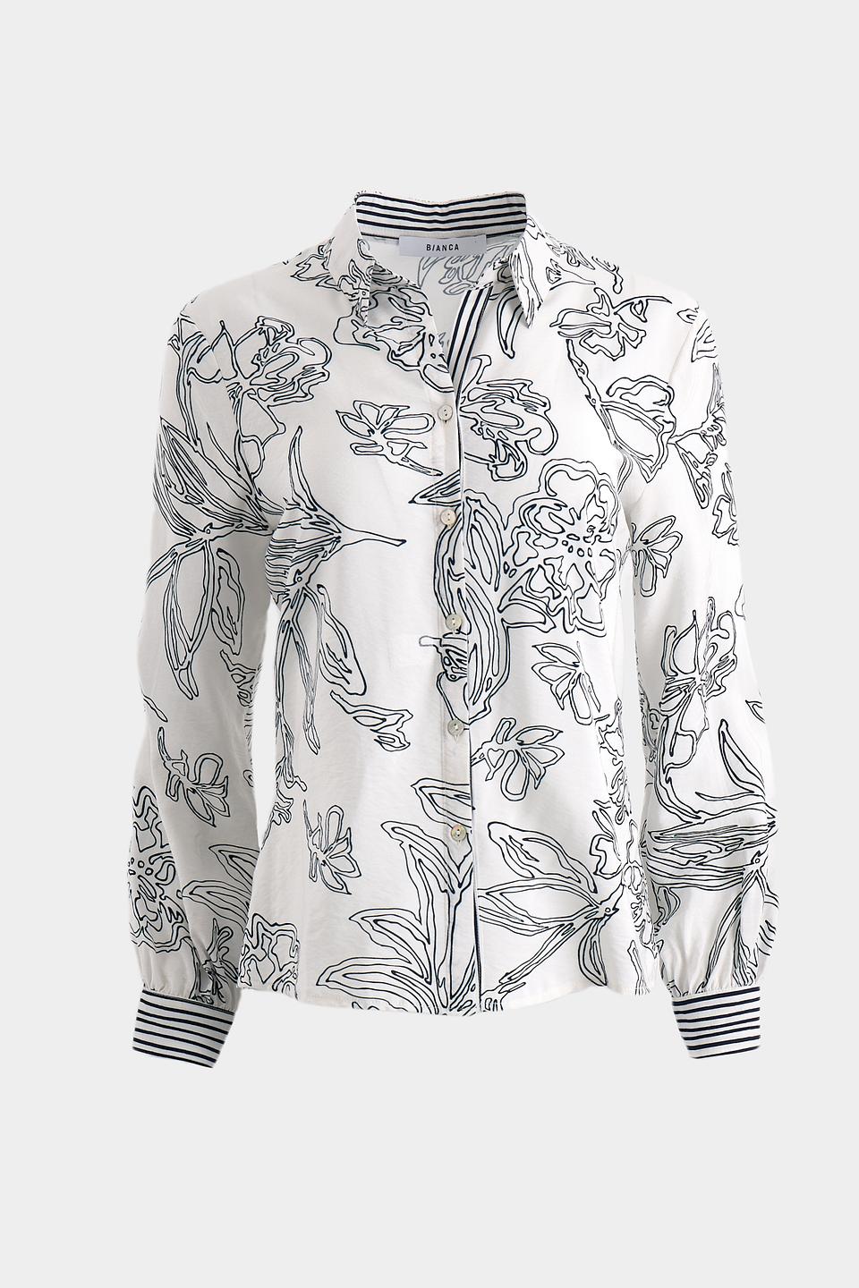 Блуза Bianca с цветочным принтом