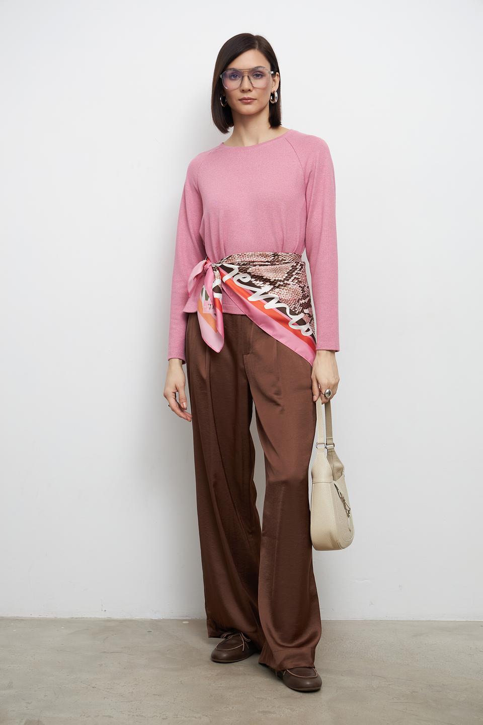 Пуловер Lecomte розовый