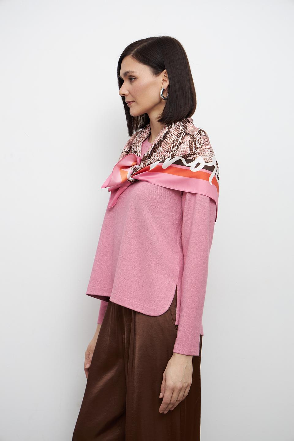 Шарф Lecomte с принтом змеи