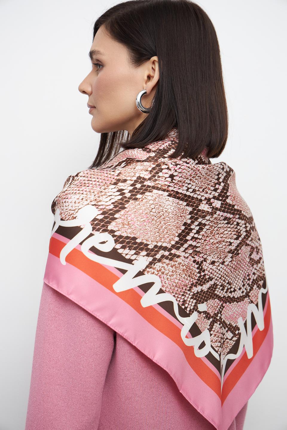 Шарф Lecomte с принтом змеи