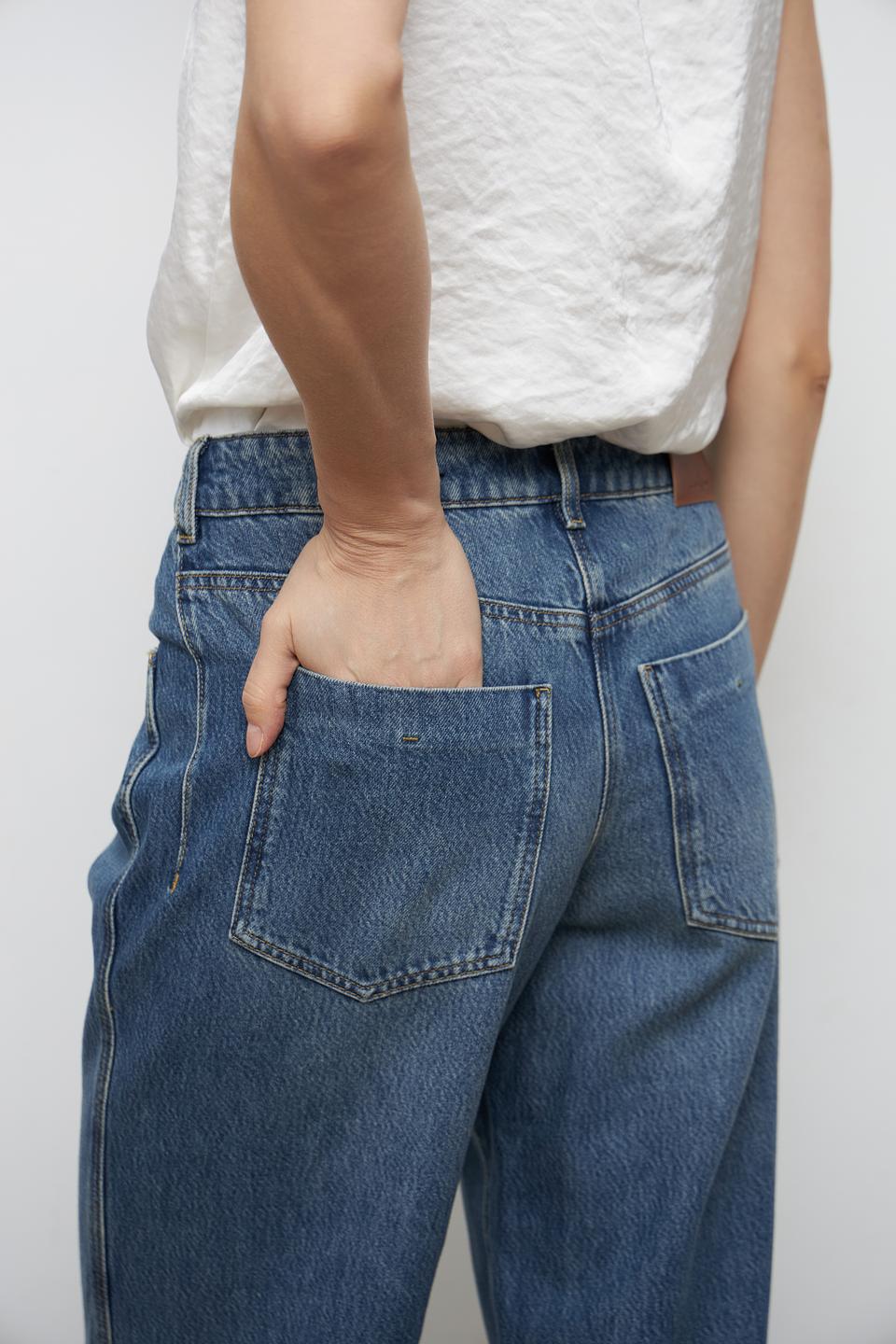 Джинсы Luisa Cerano широкие голубые