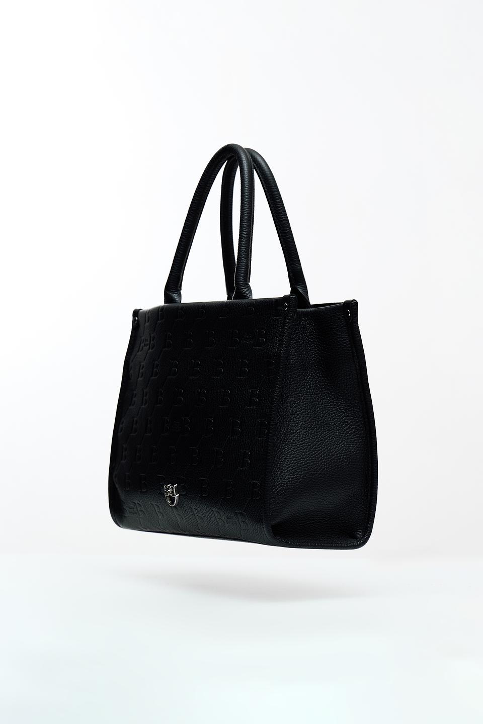 Сумка Sara Burglar с тиснением BB чёрная