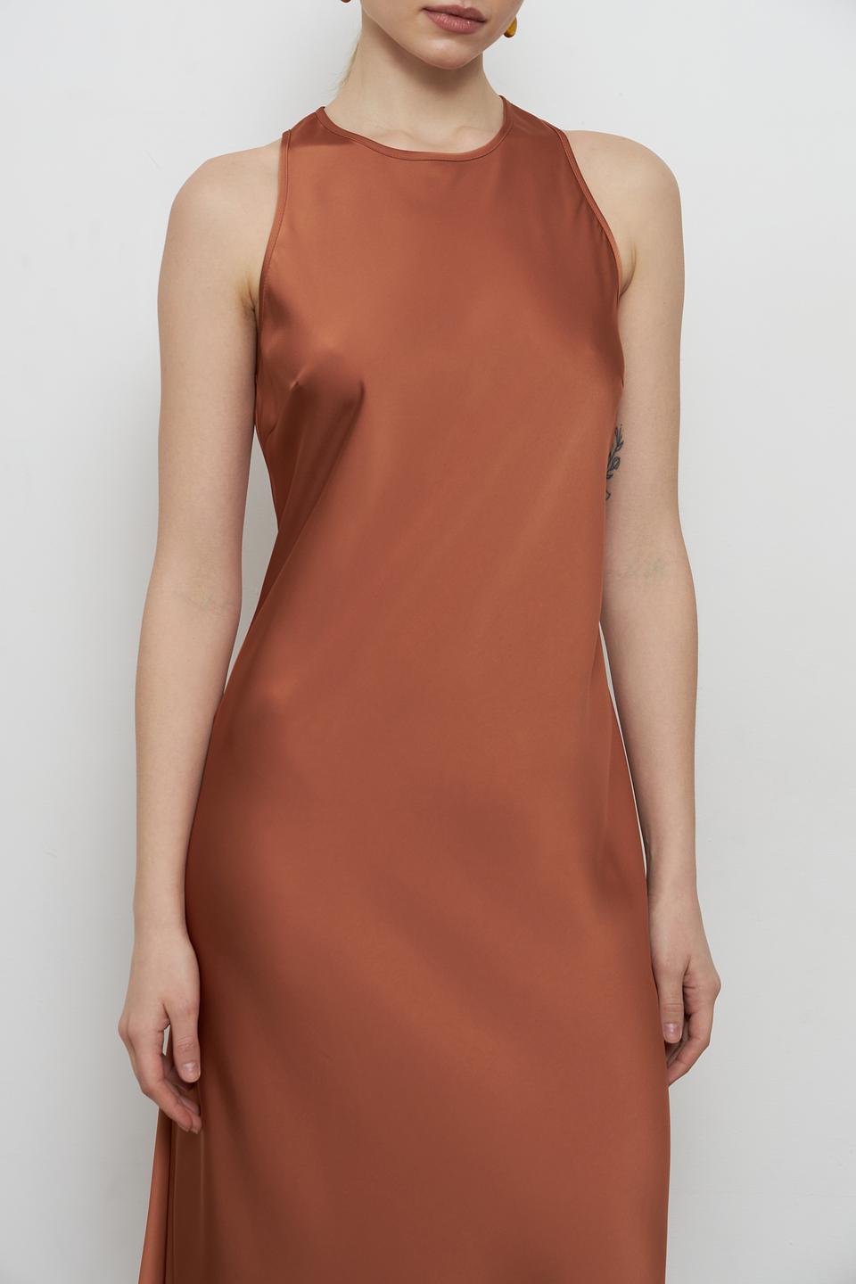 Платье Penny Black Pink атласное терракотовое