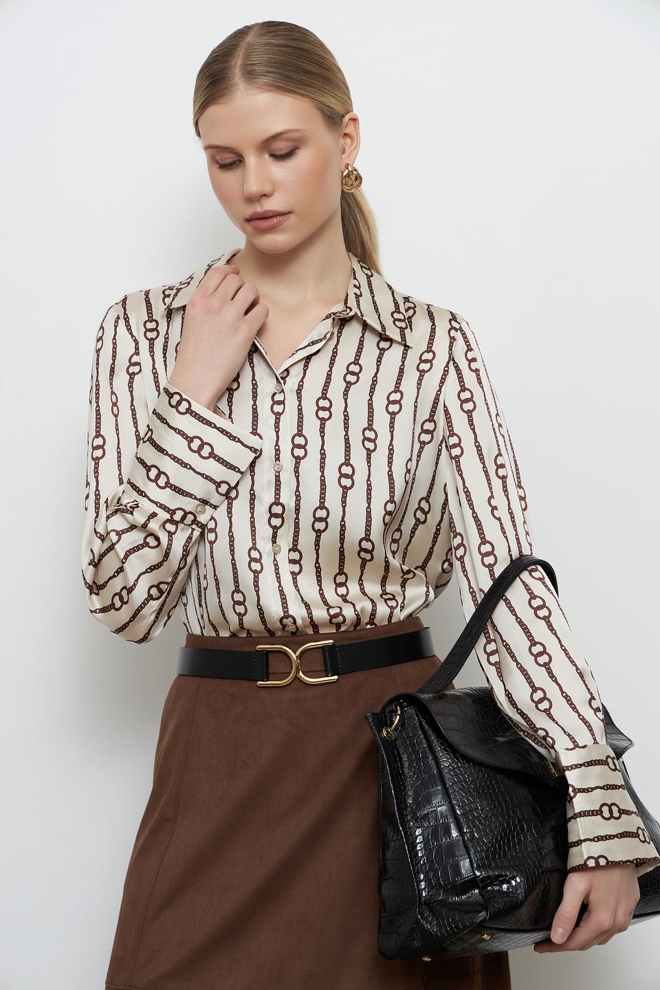 Блуза Penny Black с принтом в цепь